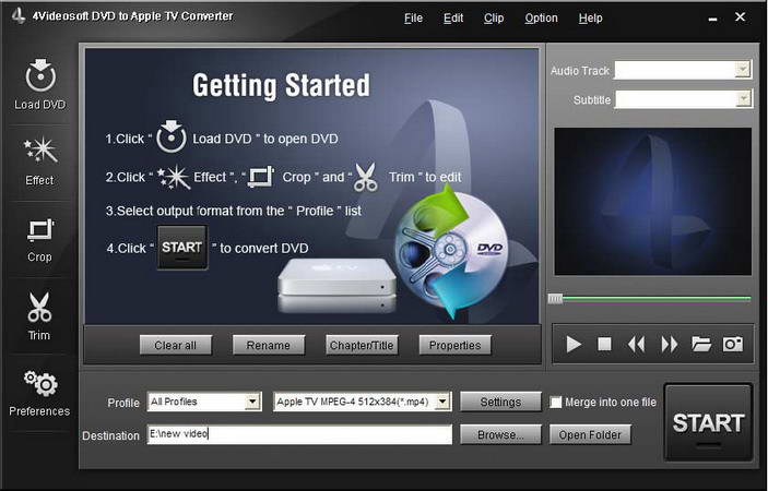 4Videosoft DVD to Apple TV Converter