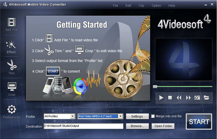 4Videosoft Mobile Video Converter