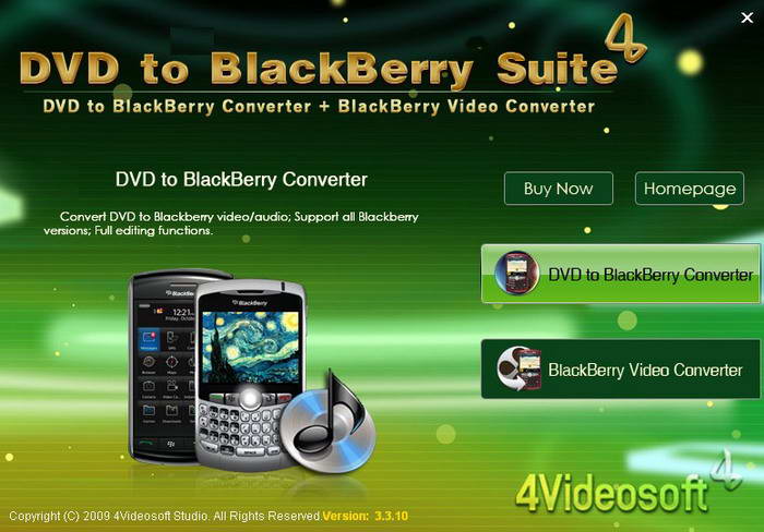 4Videosoft DVD to BlackBerry Suite