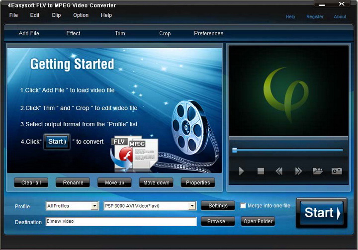 4Easysoft FLV to MPEG Video Converter
