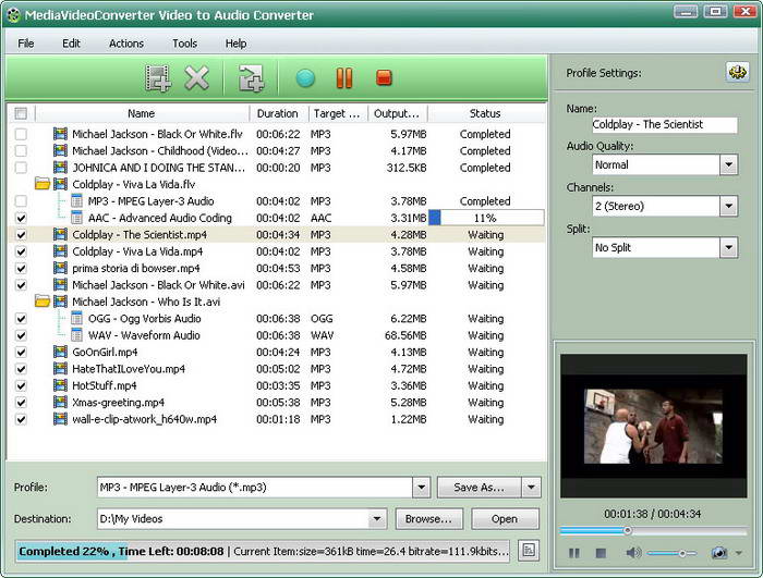 mediAvatar Video to Audio Converter