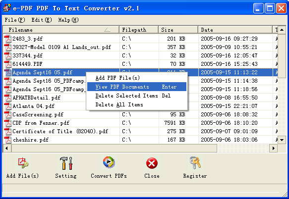 e-PDF To Text Converter