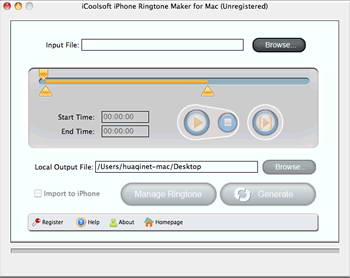 iCoolsoft iPhone Ringtone Maker for MAC