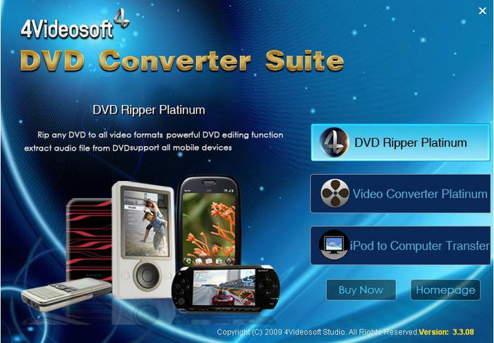 4Videosoft DVD Converter Suite