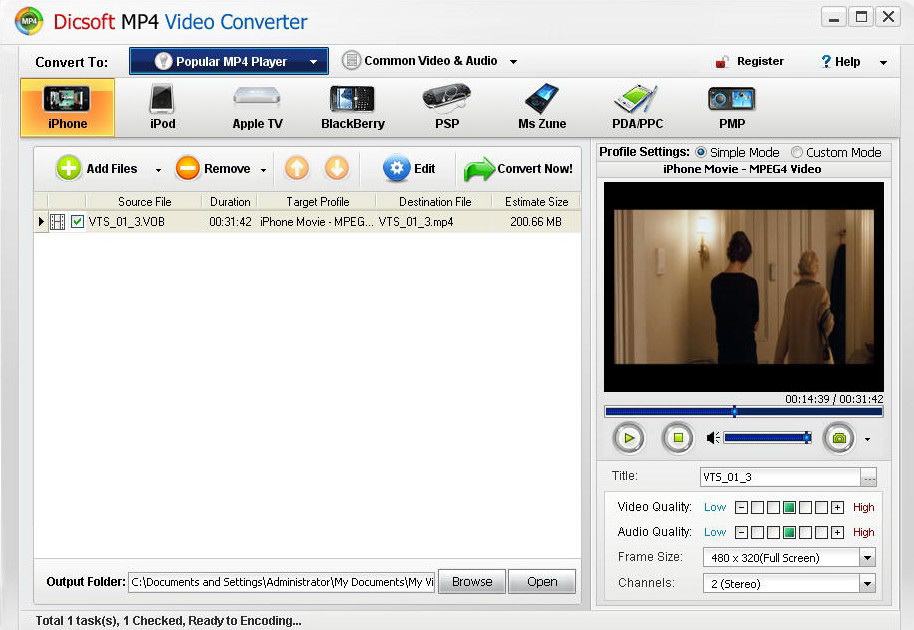 Dicsoft MP4 Video Converter