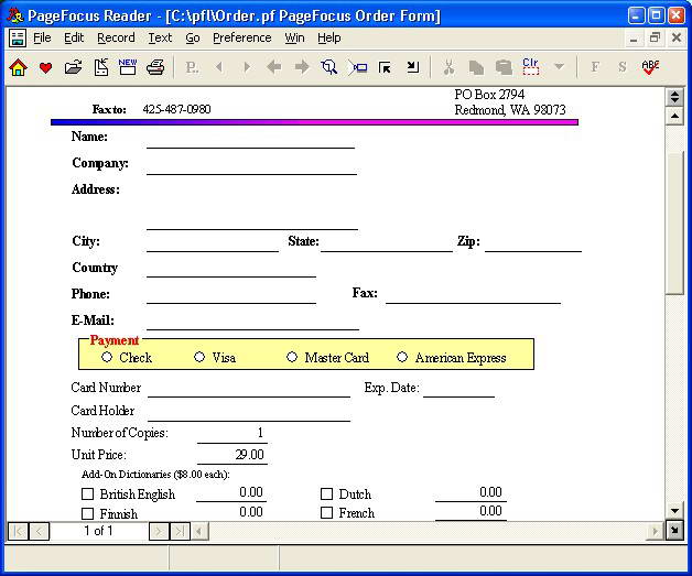 PageFocus Reader