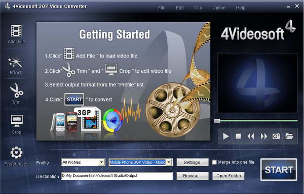 4Videosoft 3GP Video Converter