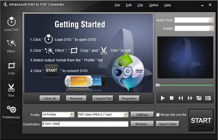 4Videosoft DVD to PSP Converter