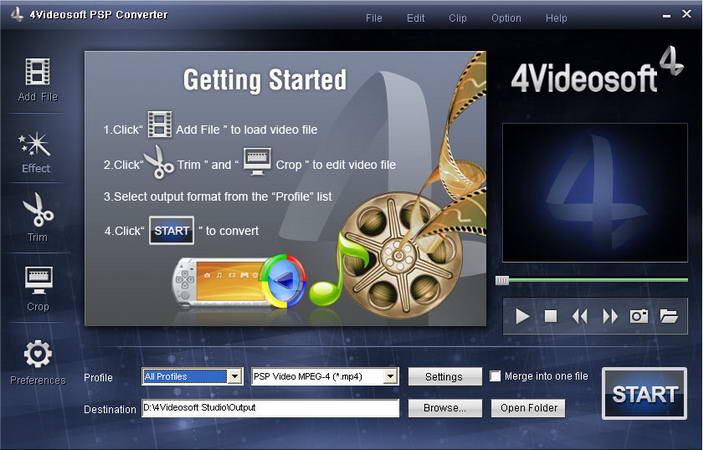 4Videosoft PSP Converter
