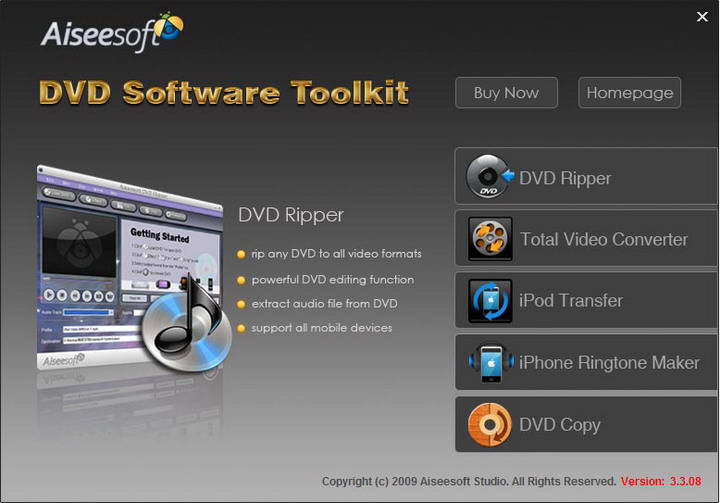 Aiseesoft DVD Software Toolkit