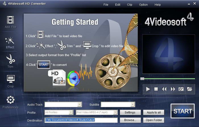 4Videosoft HD Converter