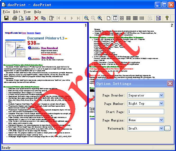 verypdf  Document Printer (docPrint) SDK