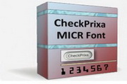 CheckPrixa MICR E13B Font