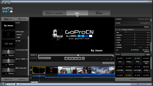 GoPro Studio（视频编辑软件）