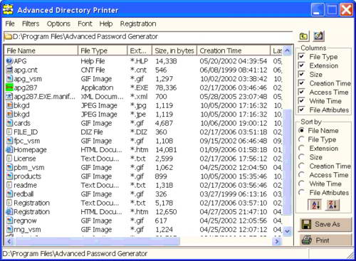 Advanced Directory Printer