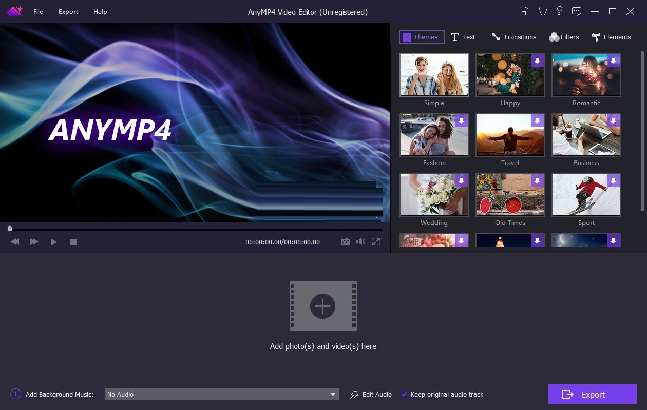 AnyMP4 Video Editor