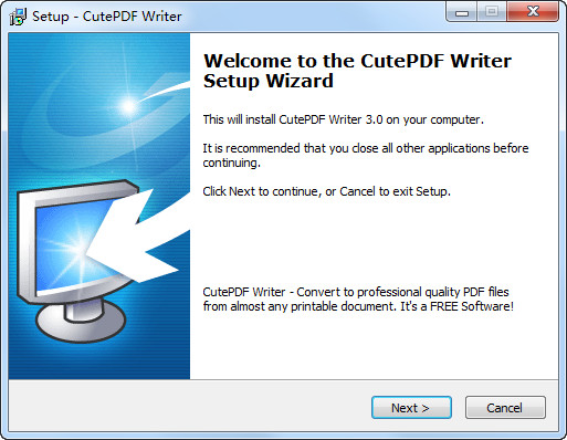 免费pdf转换器(CutePDF Writer)