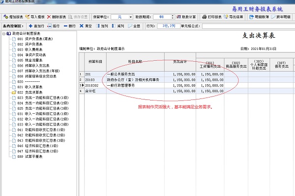 易用账务处理系统(政府会计版)