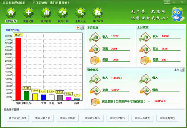 笨笨家庭理财软件(安装版)