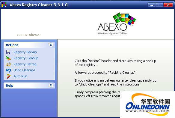 Abexo Registry Cleaner