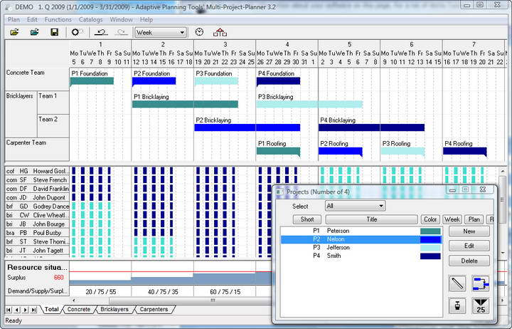 Multi Project Planner