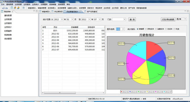 长路进销存商贸管理系统