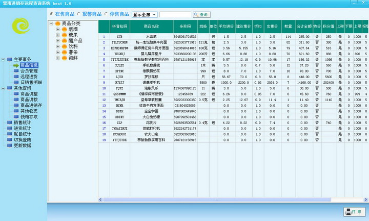 雷雨进销存普及版网络查询套件