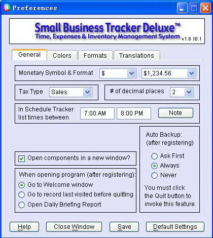 Small Business Tracker Deluxe