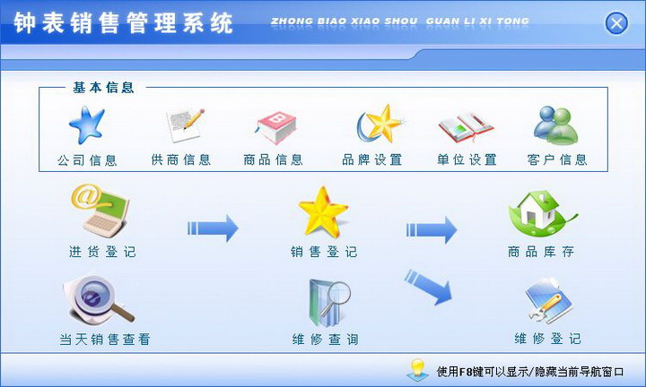 宏达钟表销售管理系统 绿色版