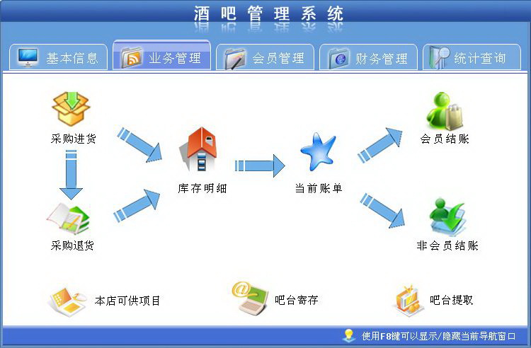 宏达酒吧管理系统 绿色版