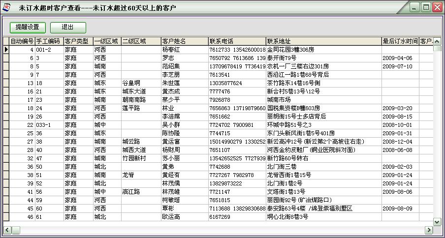 迅驰桶装水纯净水管理软件系统(来电显示)