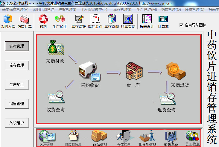 中药饮片进销存+生产管理系统