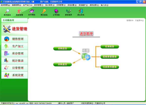 天意通用企业进销存管理系统