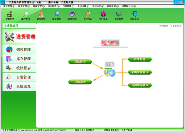 天意灯具销售管理系统