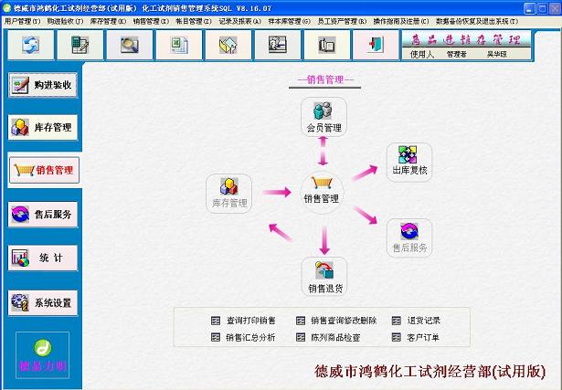 德易力明化工试剂销售管理系统