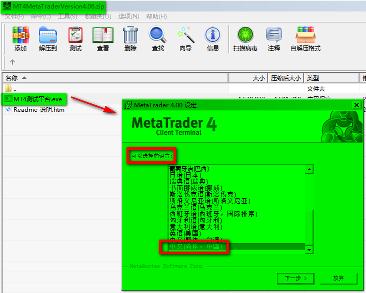 MT4（MetaTrade）移动平台