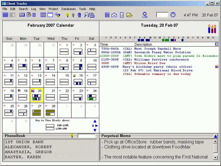 Client Tracks