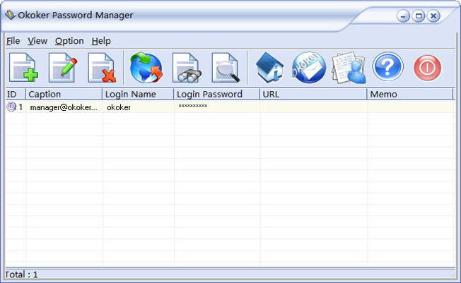 Okoker Password Manager