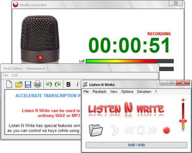 Portable Listen N Write Free