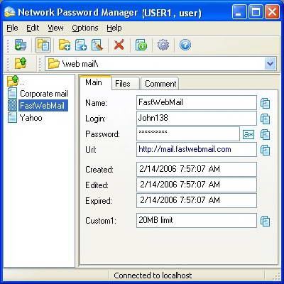 Network Password Manager