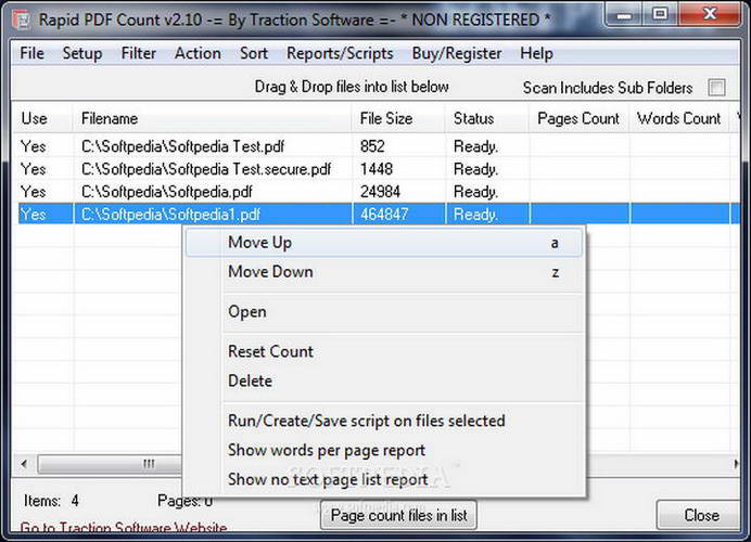 Rapid PDF Count