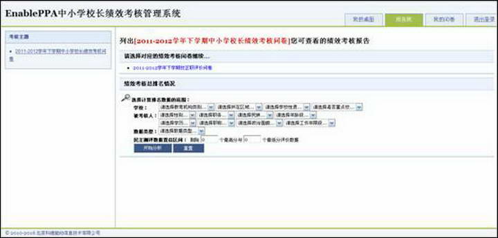 EnablePPA中小学校长绩效考核管理系统