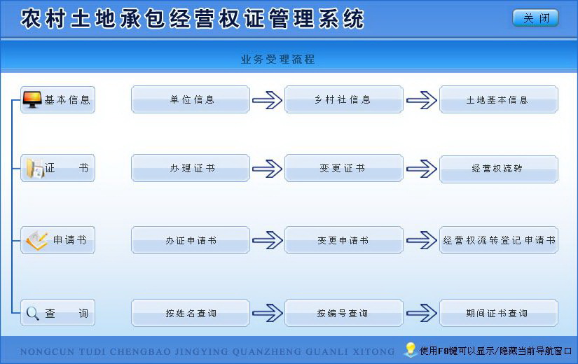 宏达农村土地承包经营权证管理系统 绿色版