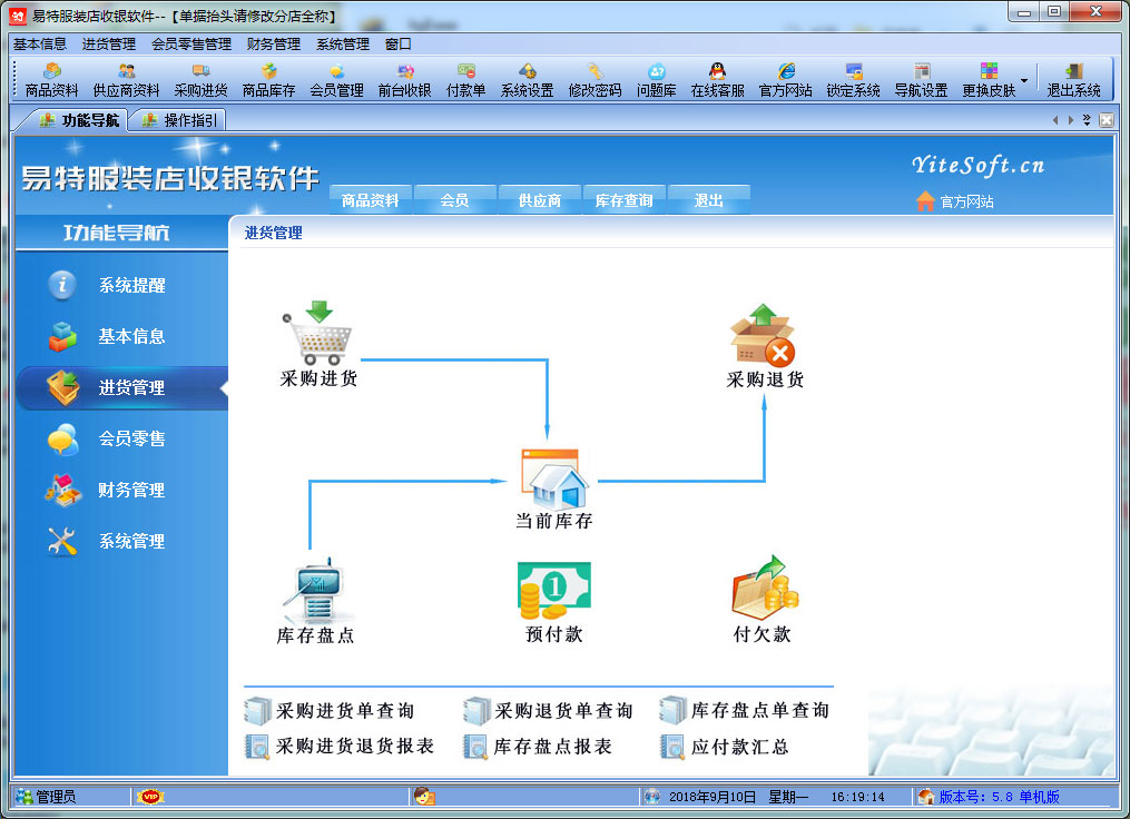 易特服装店收银软件