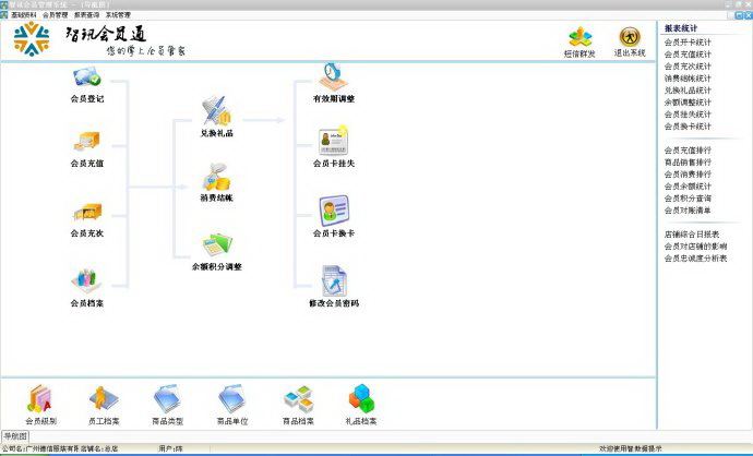 智讯会员通-送水店会员管理系统PC版
