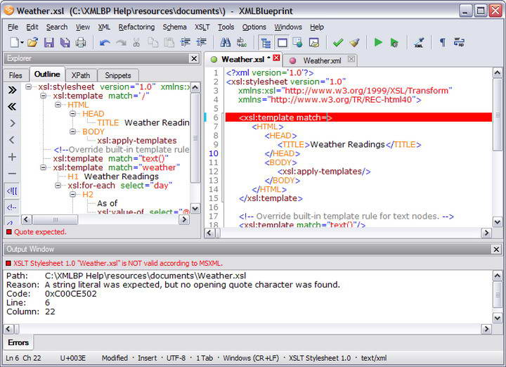 xmlBlueprint XML Editor