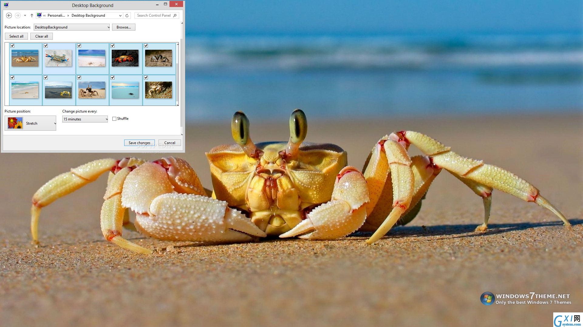 Crab Windows 7 Theme