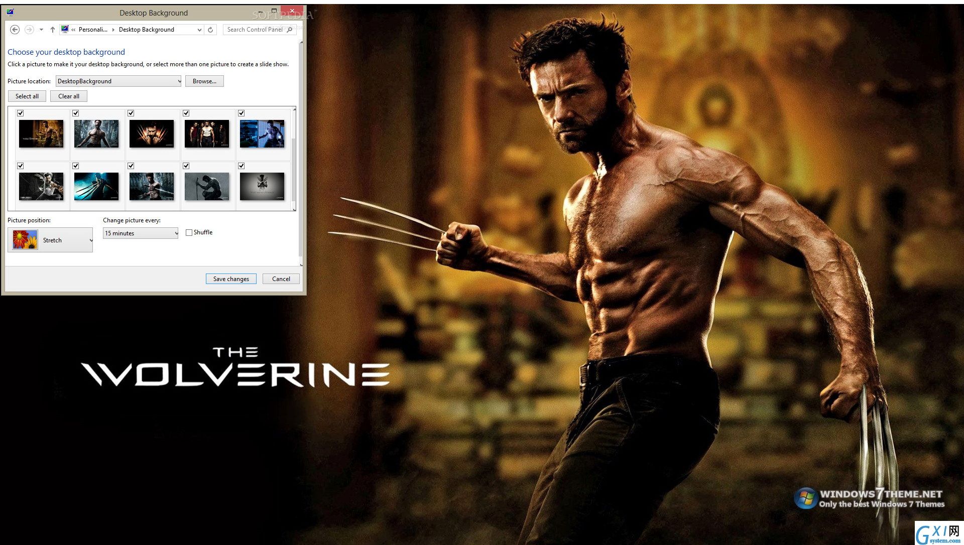 The Wolverine Windows 7 Theme