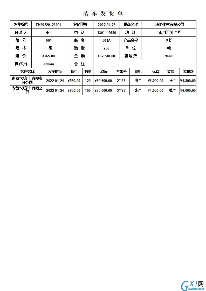 船舶运输销售管理系统