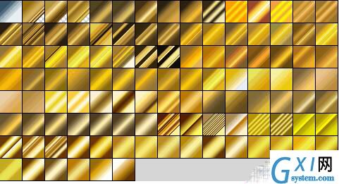 110款精致ps金色渐变
